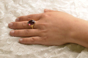 Lotus, Rubellite Tourmaline Dress Ring